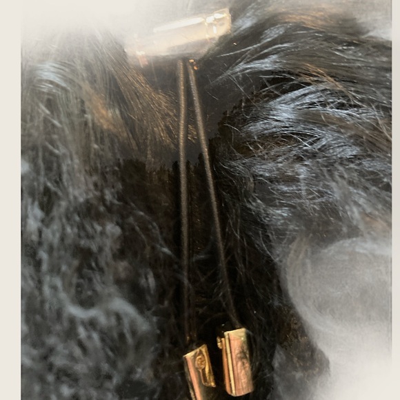 🆕MICHAEL KORS 7.5 blk leather boots w/sheep’s fur - Picture 3 of 12